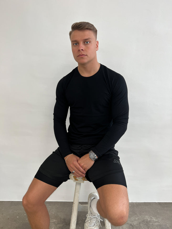 Mens Basic Long Sleeve Black