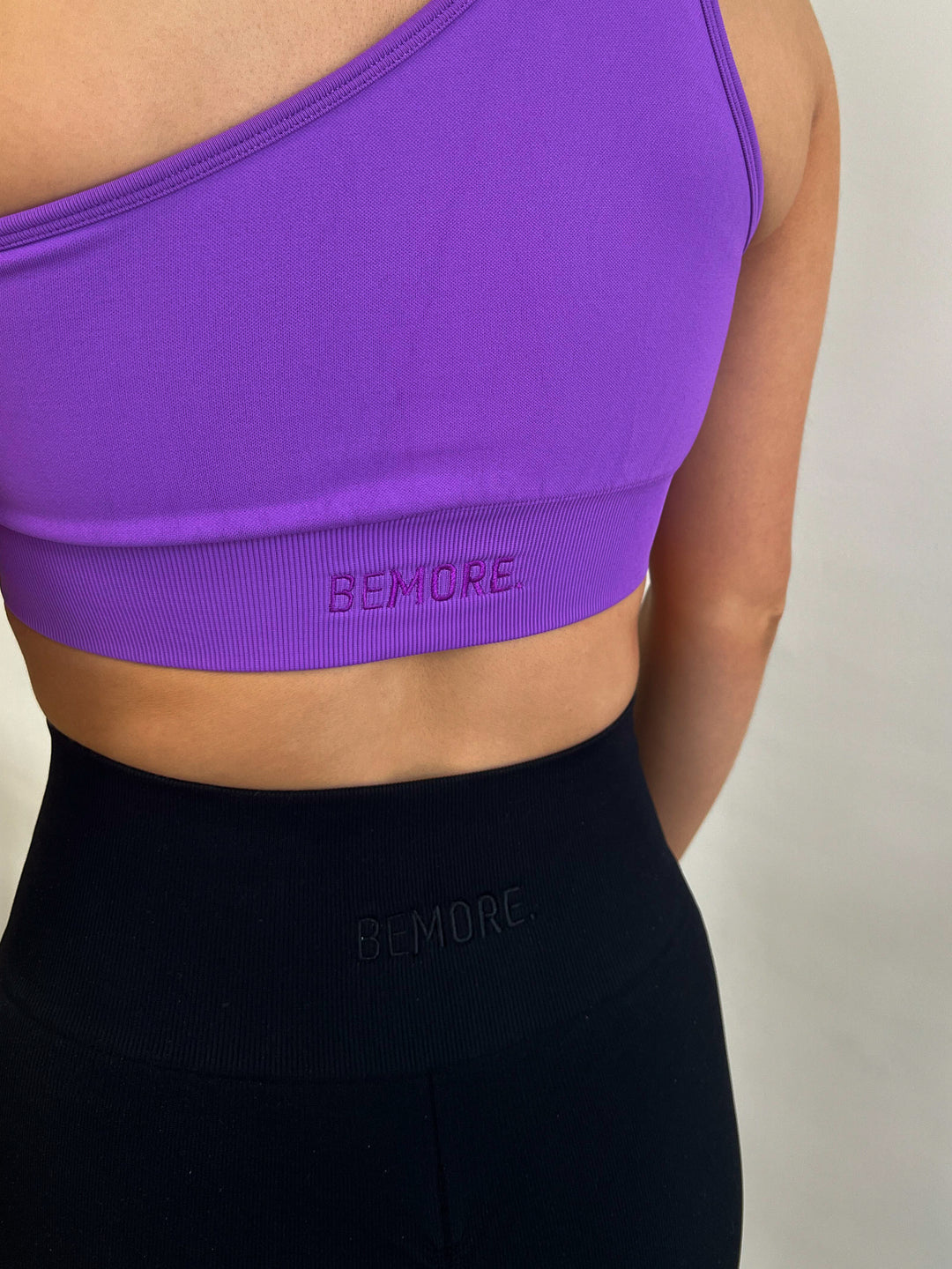 Signature One Shoulder Bra Violet